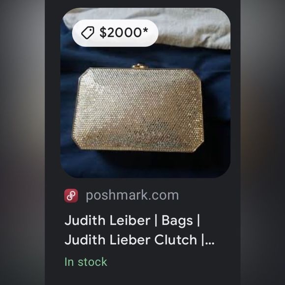 RARE JUDITH LEIBER SWAROVSKI CRYSTAL PAVE MINAUDIERE CLUTCH Vintage, collectors - Picture 16 of 17